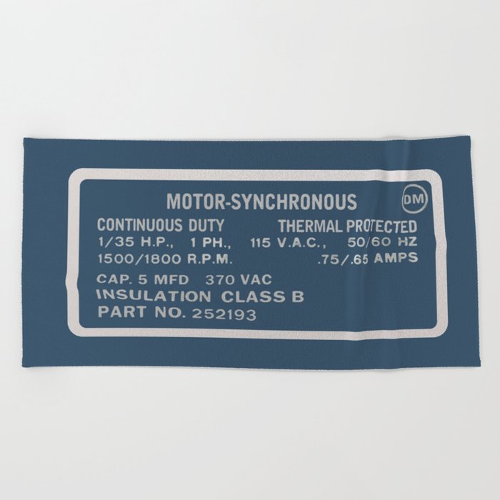 Ghostbusters Proton Pack Label Motor Synchronous Beach Towel By Ghostbusters Proton Pack Label Motor Synchronous Beach Towel
