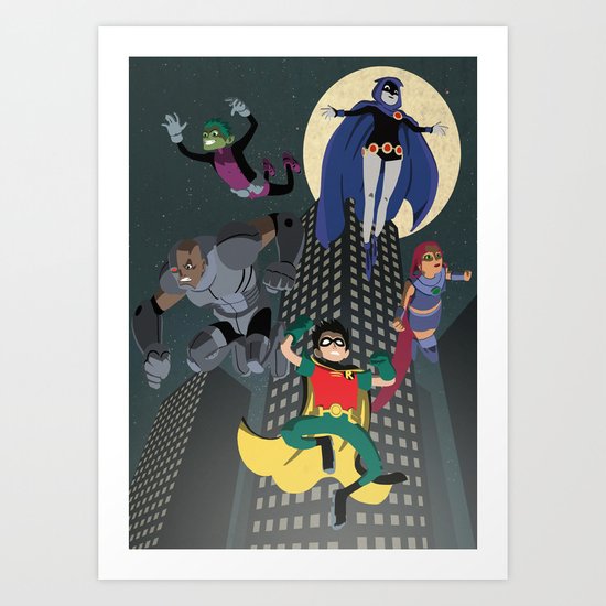 Teen Titans Art Print