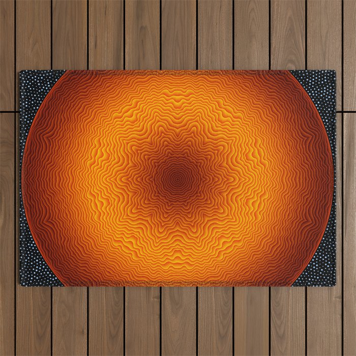 Staring Into Space Outdoor Rug