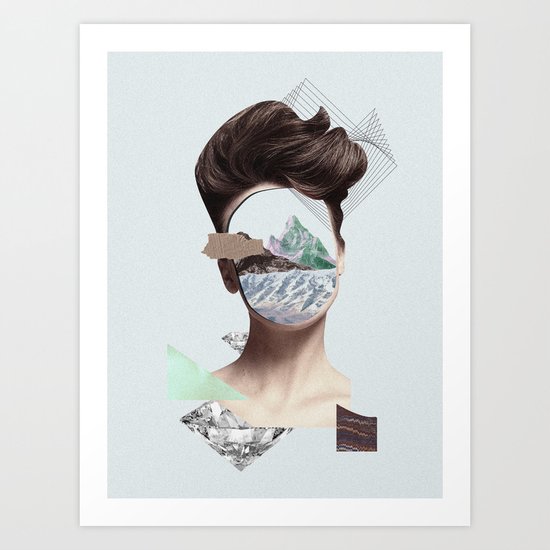 Woman Collage Art Print