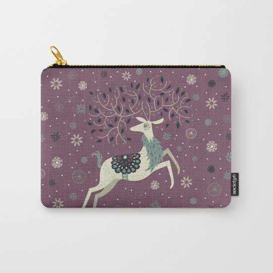 Prancing Reindeer Carry-All Pouch