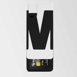 M (Black & White Letter) Android Card Case