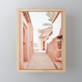 Moroccan Pink Entrance Framed Mini Art Print