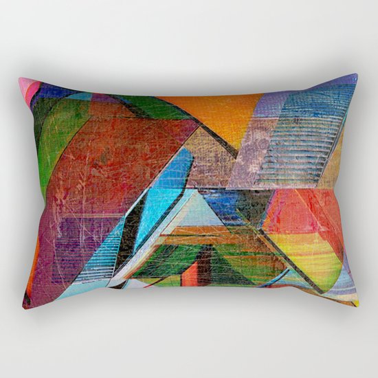 Verticalis Collapse Rectangular Pillow