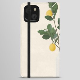 Lemon Branches II iPhone Wallet Case