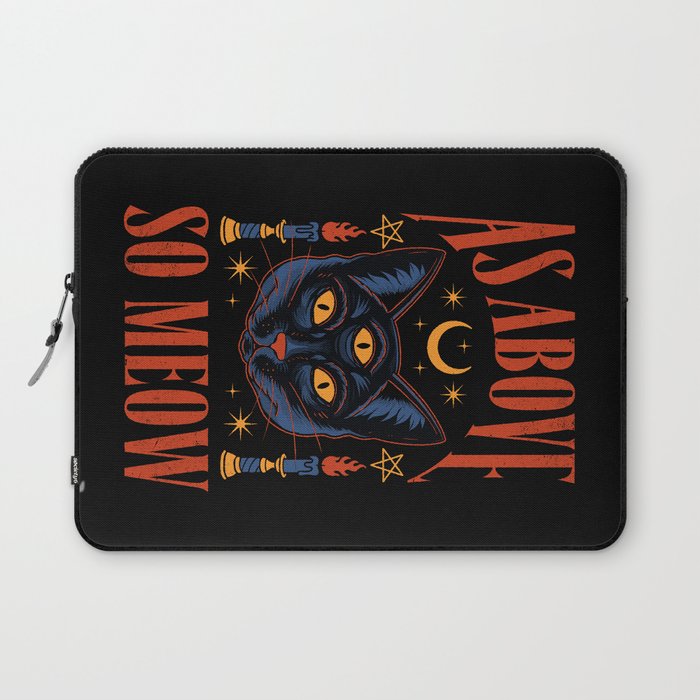 As Above, So Meow Laptop Sleeve