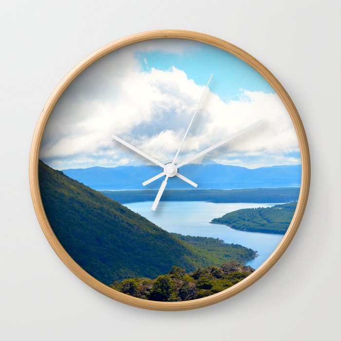Argentina Photography - Beautiful River Going Through The Argentine Nature Wall Clock