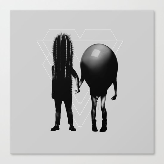 Couple B&W Canvas Print