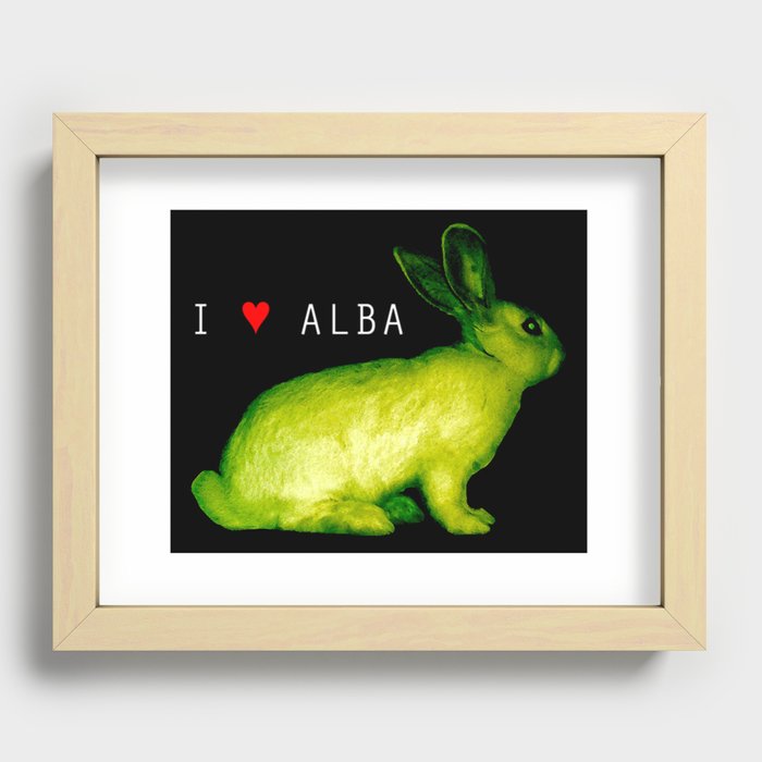 I LOVE ALBA Recessed Framed Print