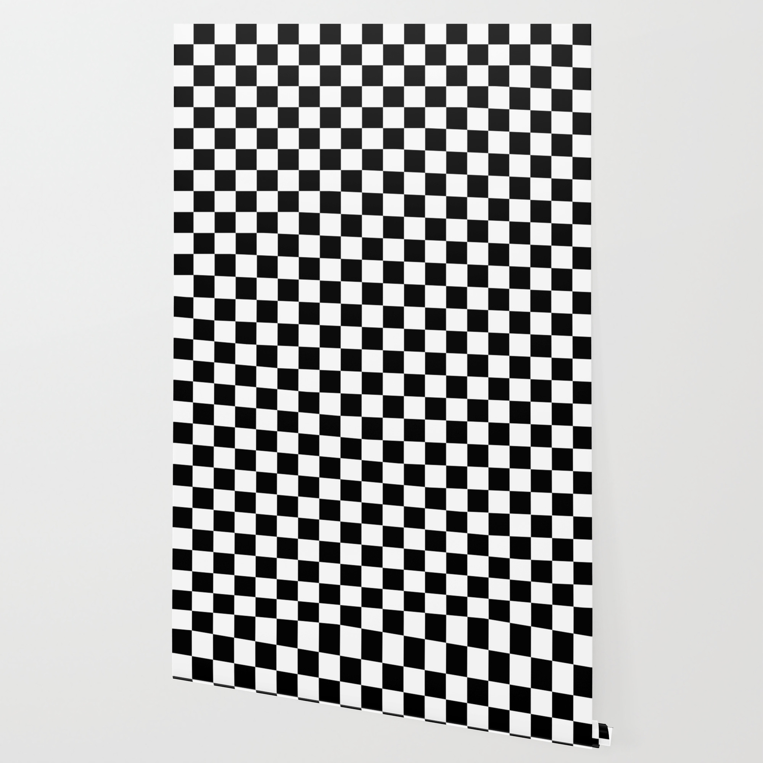 Black White Checker Wallpaper By Deluxephotos Society6