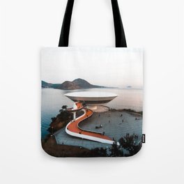 Brazil Photography - Awesome Art Museum In Niterói Tote Bag