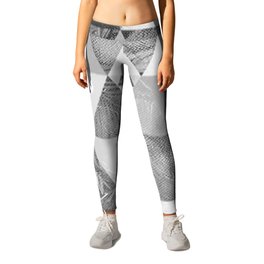 Triangle pattern in grayscale version Leggings | Gray, Watercolor, Vintage, Triangle, Silver, Pop Art, Digital, Grayscale, Black And White, Womanfashion 