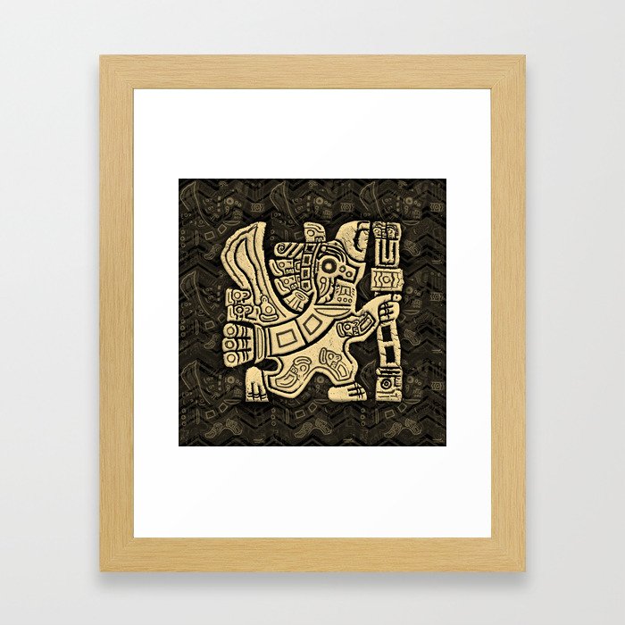 Aztec Eagle Warrior Framed Art Print