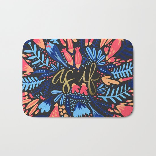 As If – Pink & Black Bath Mat