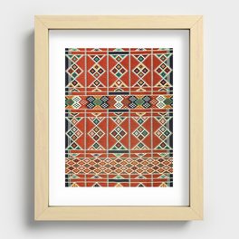 Traditional Moroccan Pattern Design Recessed Framed Print