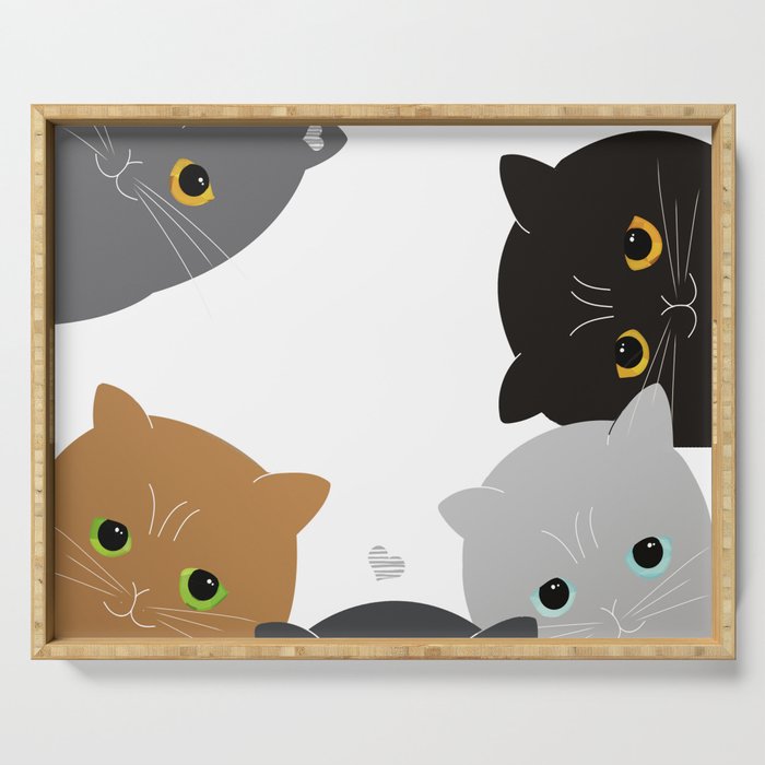 Cats Serving Tray