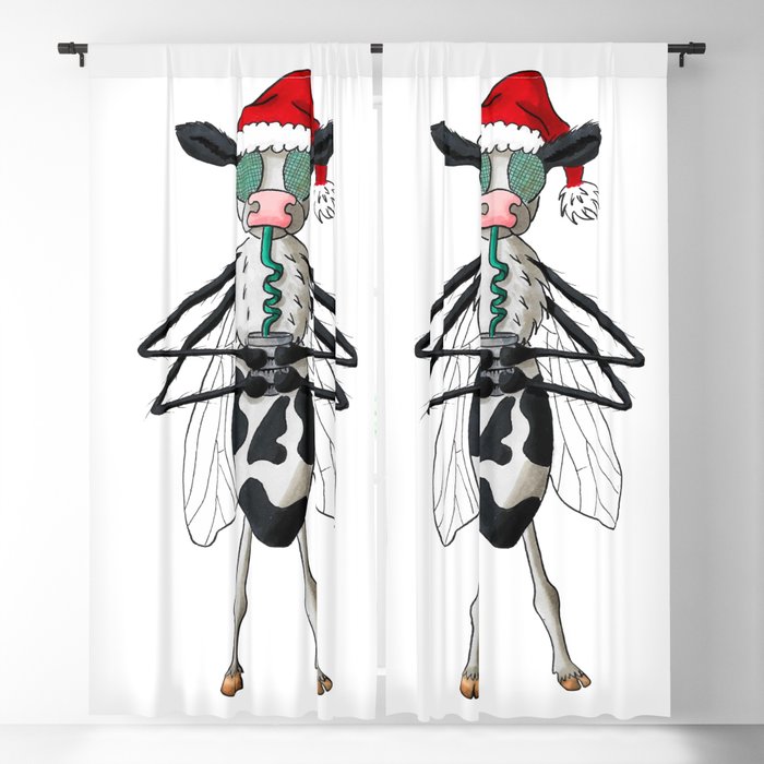 funny Cow-Mosquito Blackout Curtain