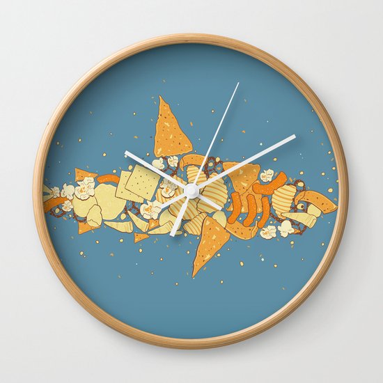 Snack Attack Wall Clock