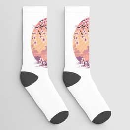 Peach Blossom Socks