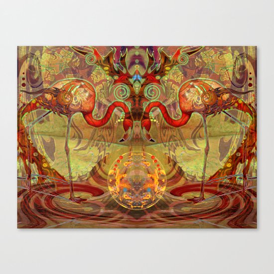 Flamingos Canvas Print