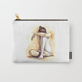 Nude Art / watercolor painting  Carry-All Pouch | Maturecontent, Painting, Woman, Watercolor, Unclad, Aquarelle, Human, Art, Modern, Nude 
