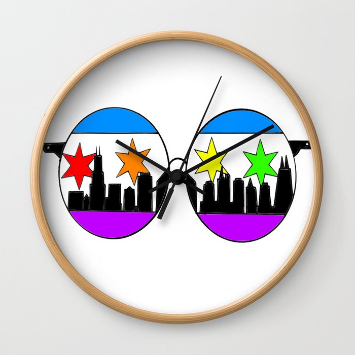 chicaGOggles Pride Wall Clock
