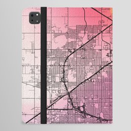 Lubbock, USA - Colorful City Map iPad Folio Case