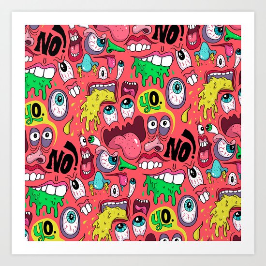 Gross Pattern Art Print