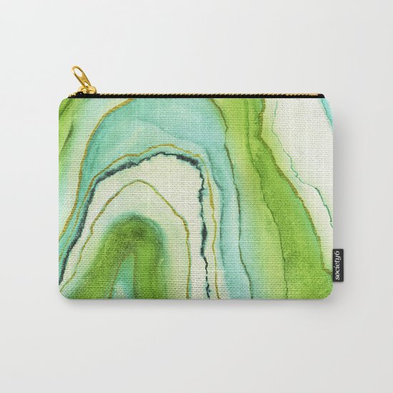 Agate Greenery Carry-All Pouch