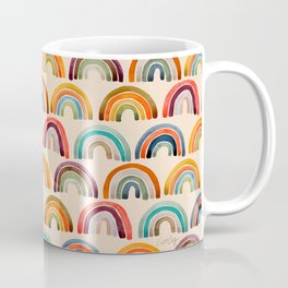 Rainbow Watercolor – Retro Palette Coffee Mug | Pattern, Lgbt, Lgbtq, Unicorn, Empower, Painting, Feminist, Pride, Empowerment, Summer 