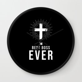 Jesus Cross God Christian Gift Wall Clock