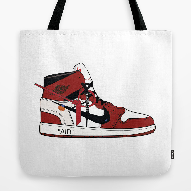 off white sneaker bag