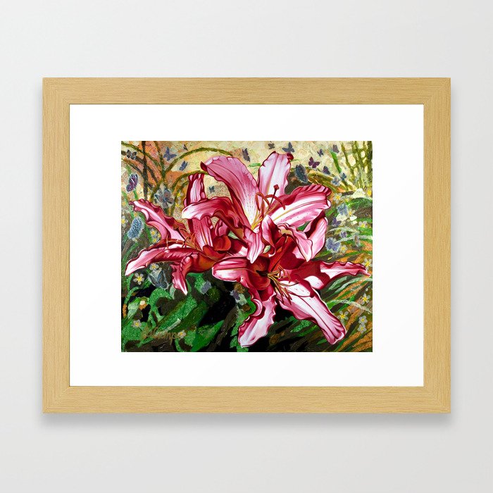 Asiatic Daylilies Framed Art Print