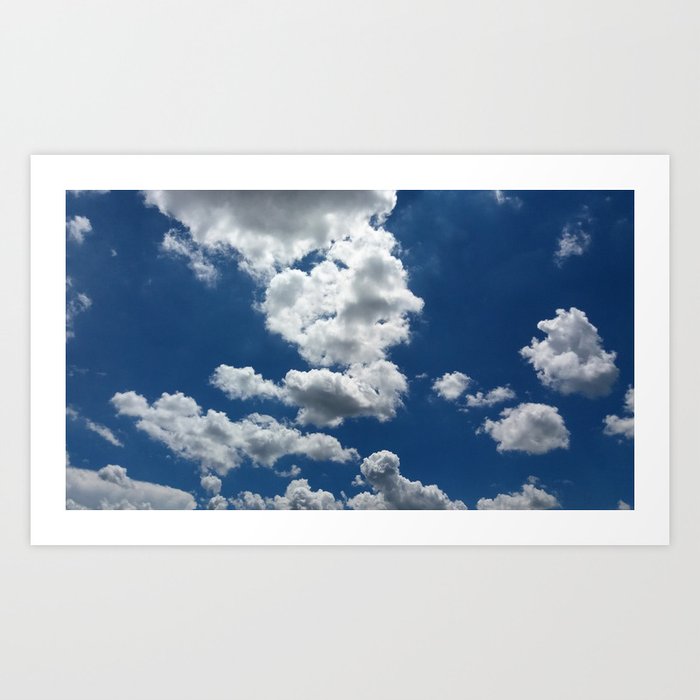 Sky and clouds Art Print