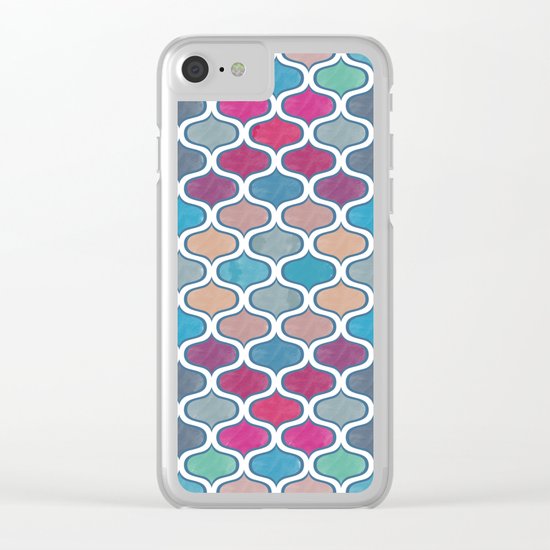Watercolor Lovely Pattern VVX Clear iPhone Case