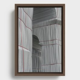 Wrapped by Christo & Jeanne-Claude ᝢ architectural photography ᝢ abstract minimalism Framed Canvas