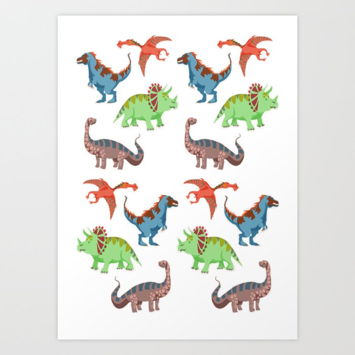 Dinosaurs Art Print