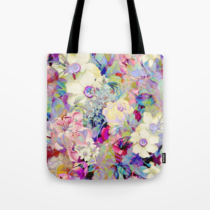 summery floral Tote Bag