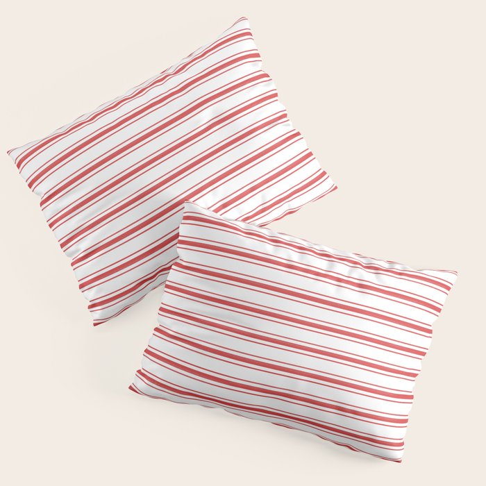red striped pillow cases