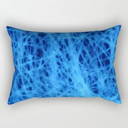 Blue connection Rectangular Pillow