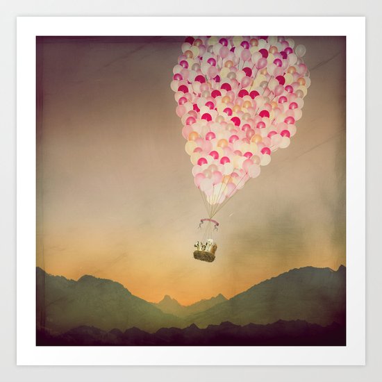 NEVER STOP EXPLORING V Art Print