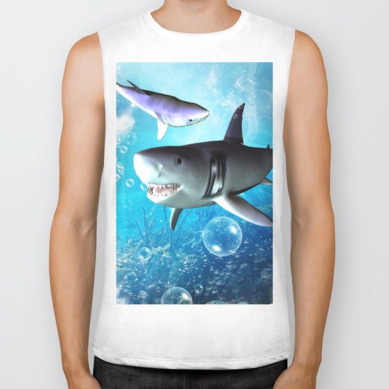 Shark Biker Tank