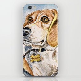 Attentive Beagle iPhone Skin