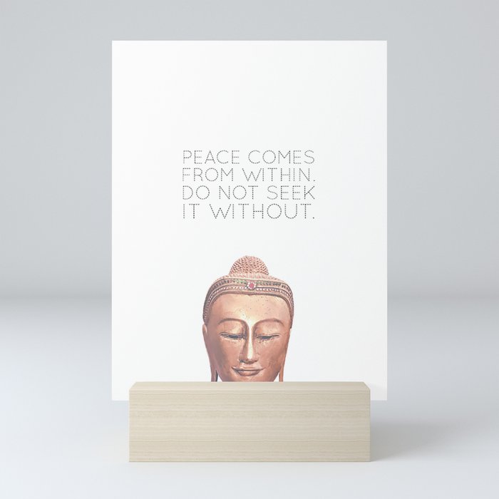 Peace Comes From Within Mini Art Print
