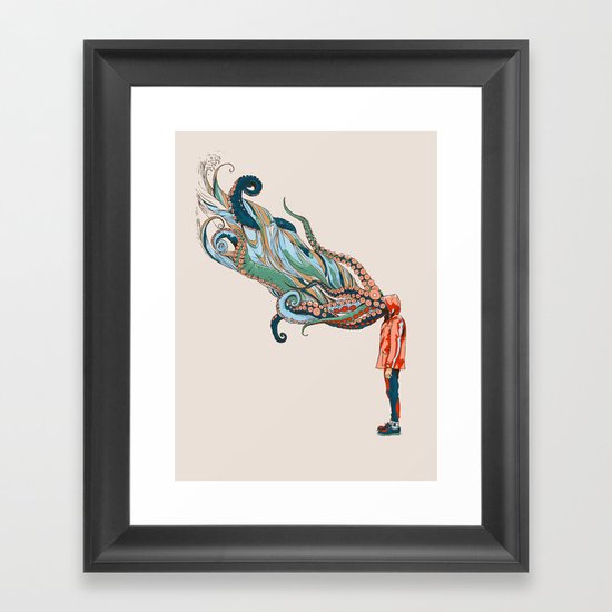 Octopus in me Framed Art Print
