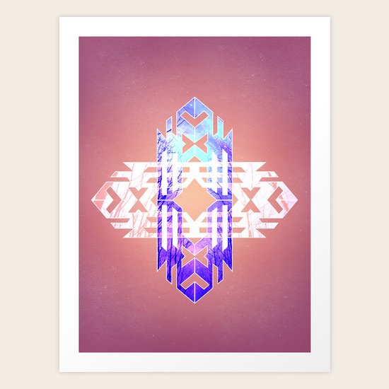 Aztec Track Art Print