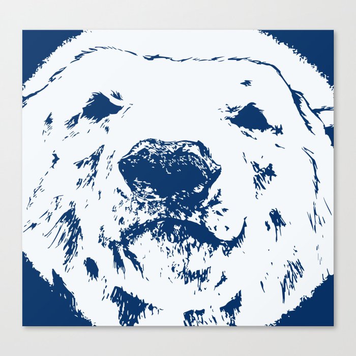Frank the Polar bear Canvas Print