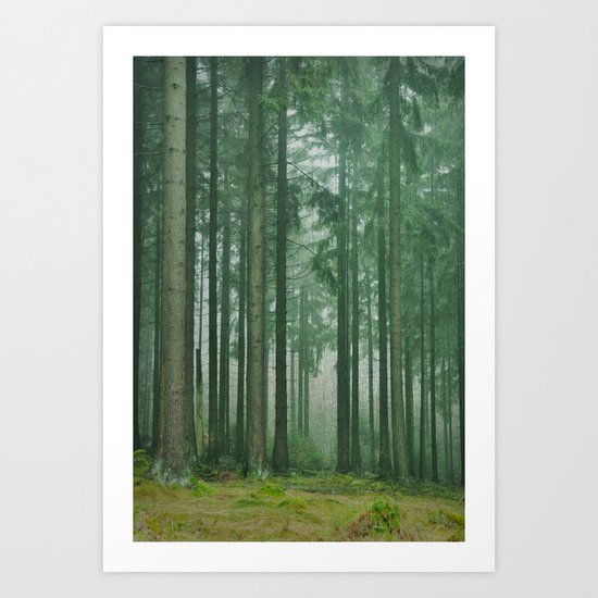 in the heart of forest Art Print