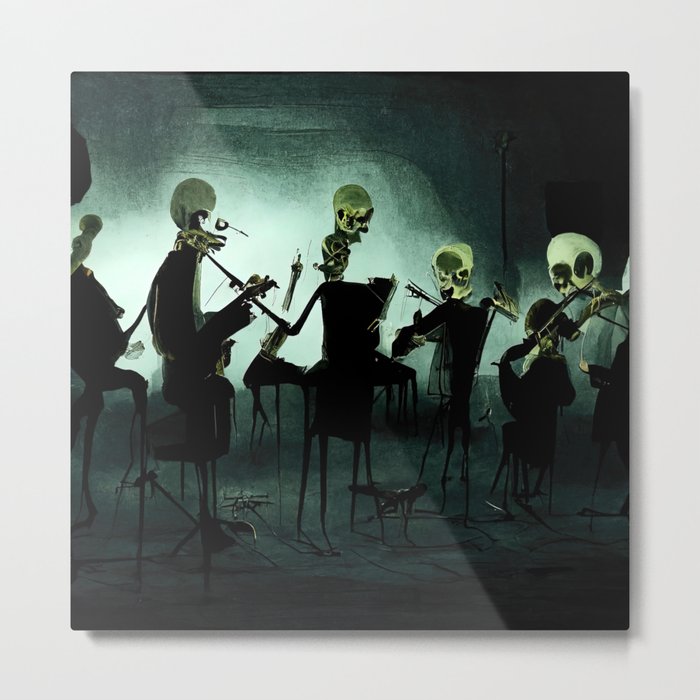 The Skeleton Orchestra Metal Print
