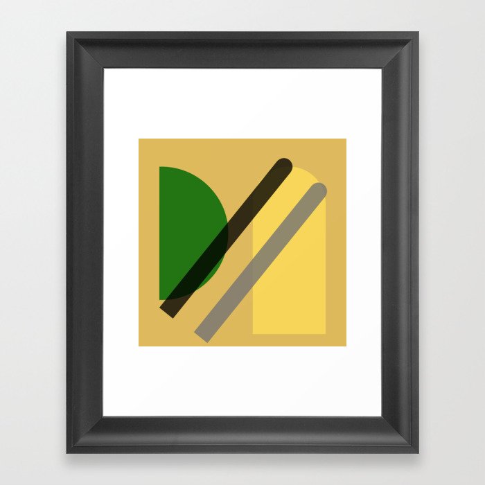 28 | 181211  Simple Geometry Shapes Framed Art Print